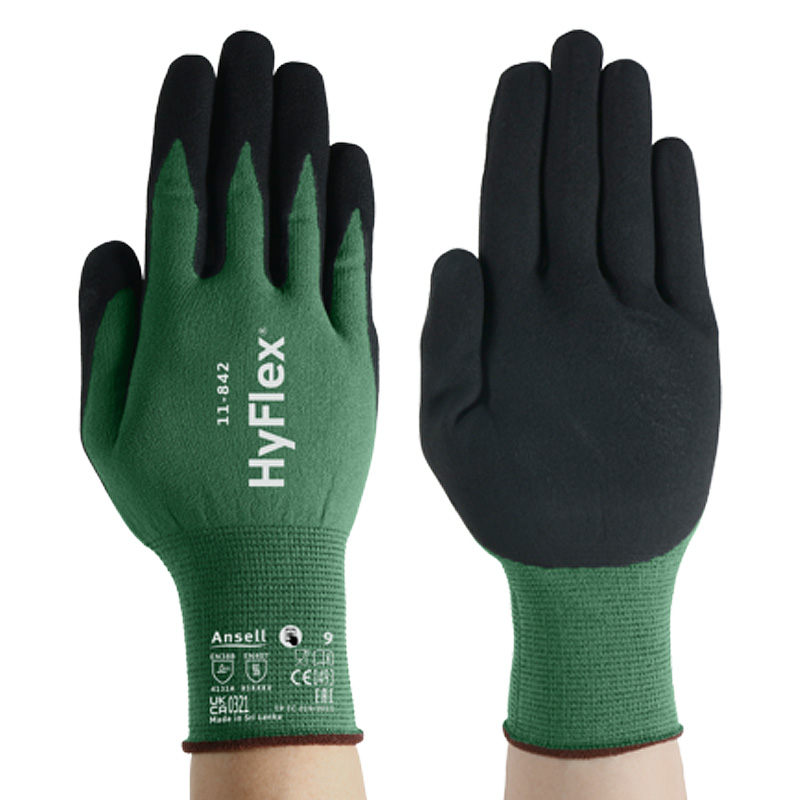 Ansell HyFlex 11 842 Anti Static Gloves Workwear Co Uk