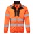 Portwest DX477 Hi-Vis Reflective Funnel Neck Sweatshirt (Orange and Black)