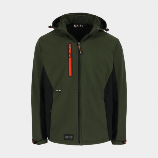 Herock Trystan Softshell Work Jacket (Khaki/Black)