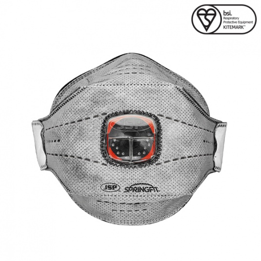 JSP FFP3 Springfit Disposable Mask With Valve - Workwear.co.uk