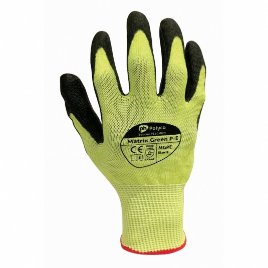 Polyco MGPE Matrix Cut Resistant Green Gloves