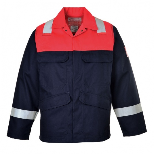 Portwest FR55 Bizflame Red Oil Rig Jacket - Workwear.co.uk