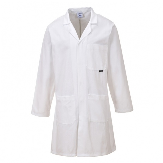 Portwest C851 Standard White Cotton Lab Coat (6 Pack)
