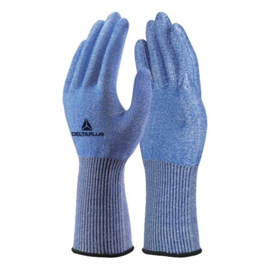 Delta Plus VENICUTF00 Level F Cut-Resistant Food Safety Gloves (Blue/White)