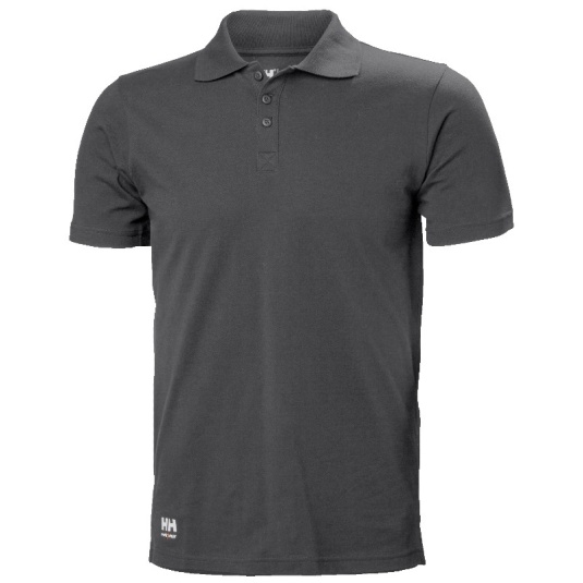 Helly Hansen Manchester Button Up Polo Shirt (Dark Grey)