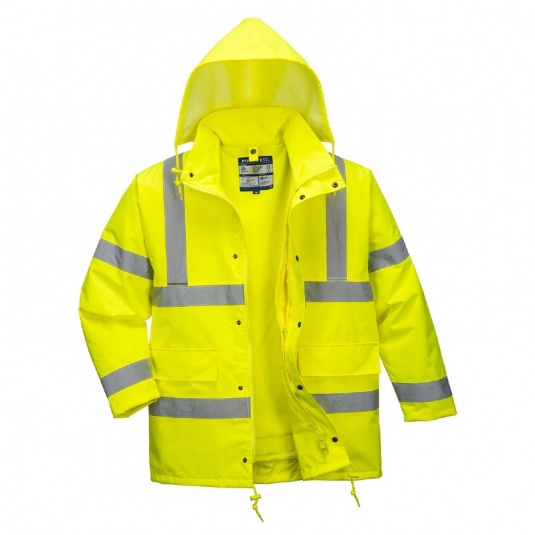 Portwest S468 Hi-Vis Yellow Traffic Jacket - Workwear.co.uk