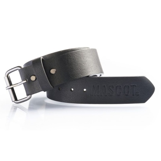 Mascot Workwear Complete Congo Black Leather Belt with Metal Buckle