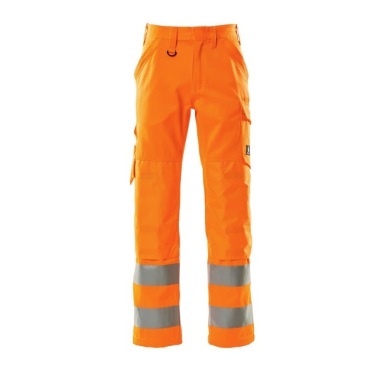 Mascot Workwear Safe Light Geraldton Hi-Vis Trousers with Kneepad Pockets (Hi-Vis Orange)