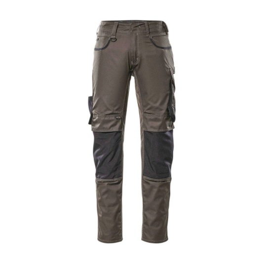 Mascot Workwear Unique Lemberg Lightweight Trousers with Kneepad Pockets (Dark Anthracite/Black)