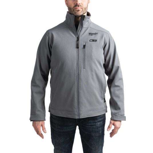 Milwaukee M12 HJ BL5-0 Men's Heated Winter Work Jacket (Grey)