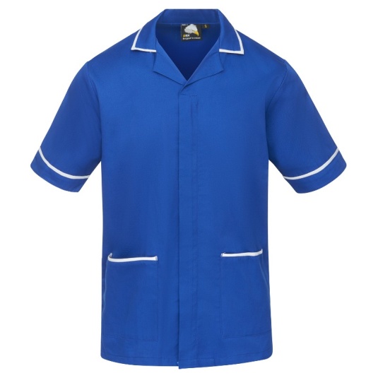 Orn Workwear Darwin Male Nurse Tunic (Royal Blue/White)