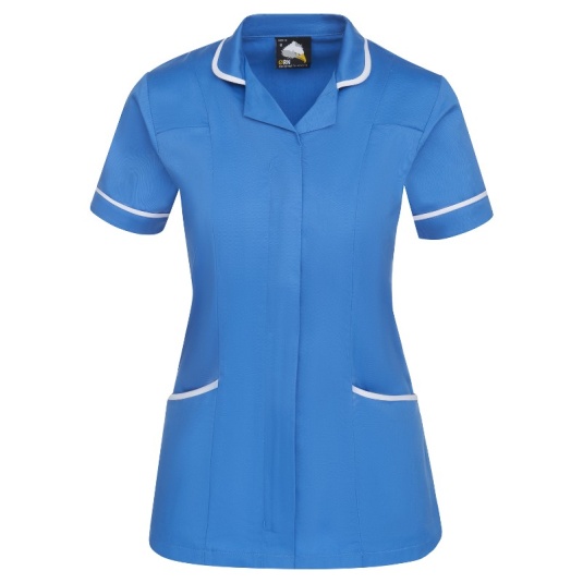 Orn Workwear Florence Classic Women's Healthcare Tunic (Hospital Blue/White)