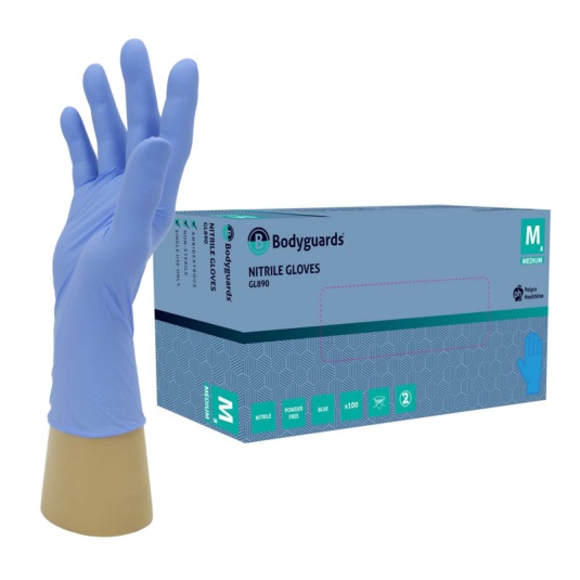 Polyco Bodyguards GL890 Nitrile Virus Protection Disposable Gloves