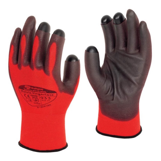 Polyco Matrix Palm-Coated Fingerless Work Gloves 933