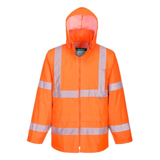 Portwest H440 Hi-Vis Orange Rain Jacket