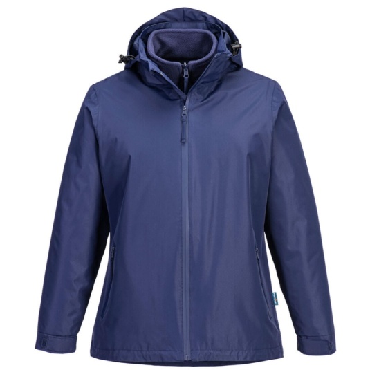 Portwest S574 Women's 3-in-1 Waterproof Fleece Jacket (Navy)