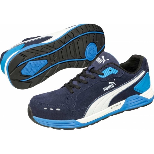 Puma Safety Airtwist Blue Low S3 ESD HRO SRC Non-Metallic Safety Trainers