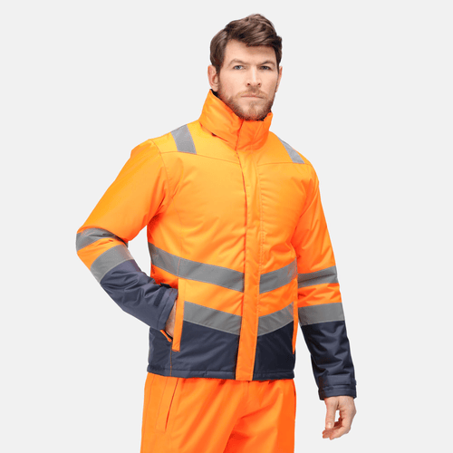 Regatta Pro Hi-Vis Two-Tone Parka Jacket (Orange)