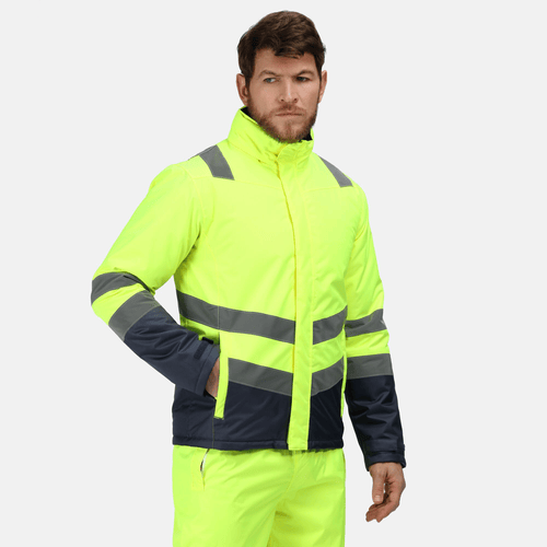 Regatta Pro Hi-Vis Two-Tone Parka Jacket (Yellow)