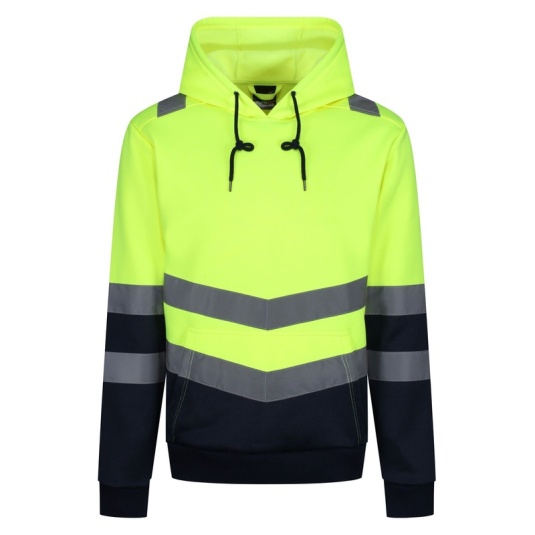 Regatta Pro Hi-Vis Yellow Two-Tone Overhead Hoodie (TRF663)