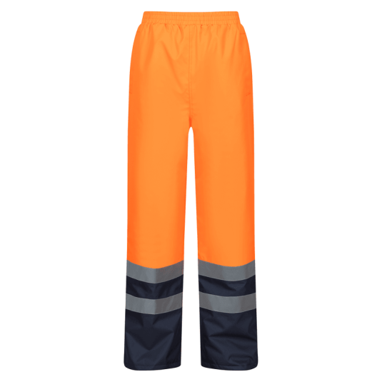 Regatta Pro Orange Hi-Vis Two-Tone Insulated Waterproof Overtrousers (TRJ523)