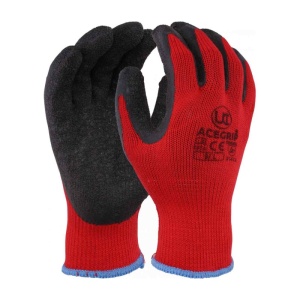 UCi AceGrip RP Latex-Coated General Purpose Gloves (Red)