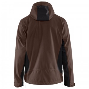 Blaklader Workwear 4753 Men's Windproof Breathable Softshell Jacket (Brown/Black)