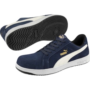 Puma Safety Iconic Suede Navy Low S1PL ESD Non-Slip Work Shoes