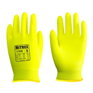 Unigloves Nitrex 370W Yellow Hi-Vis Heat- and Cold-Resistant Grip Gloves