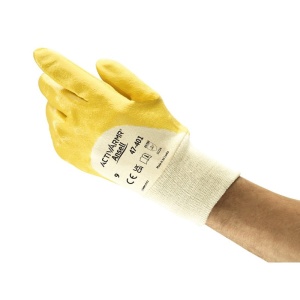 Ansell ActivArmr 47-401 Yellow Oil Grip Handling Gloves