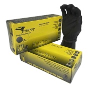 Black Mamba Snakeskin Nitrile Disposable Gloves (Box of 50 Gloves)