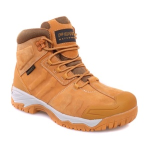 Fort Workwear FF114 Yellow Leather Steel-Toe Cap Work Boots