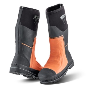 Grubs Chainamic 5.0 Level 3 Chainsaw Safety Wellington Boots (Black/Orange)