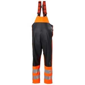 Helly Hansen Alna 2.0 Hi Vis Waterproof Rain Bib and Brace Trousers (Orange)