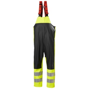 Helly Hansen Alna 2.0 Hi-Vis Waterproof Rain Bib and Brace Trousers (Yellow)