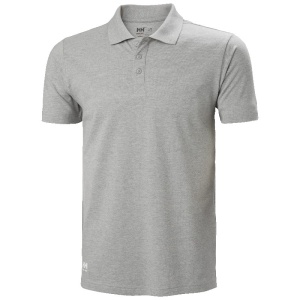 Helly Hansen Manchester Button-Up Polo Shirt (Grey Melange)