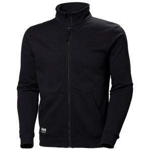 Helly Hansen Manchester Zip Collar Sweatshirt with Pockets (Black)