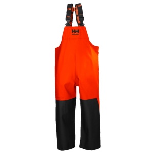 Helly Hansen Storm Waterproof Rain Bib and Brace Overalls (Orange)