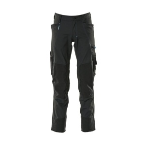 Mascot Workwear Advanced Stretch Trousers with Kneepad Pockets (Black)