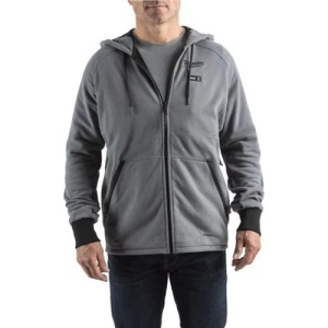 Milwaukee M12 HH BL4-0 Men's Heated Winter Hoodie (Grey)