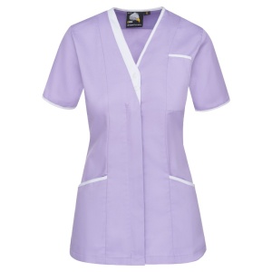 Orn Workwear Tonia Women's V-Neck Nurse Tunic (Lilac/White)