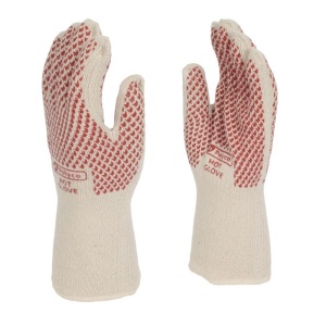 Polyco Hot Glove Oven Gloves with Fingers (34cm Length)