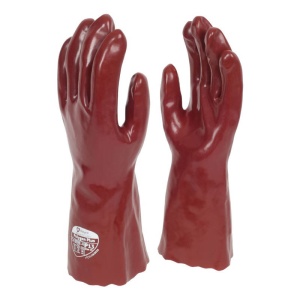 Polyco Polygen Plus 35cm Long Fully Coated PVC Gauntlet Gloves P13