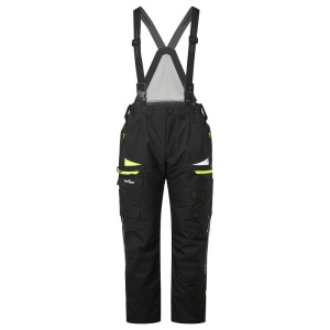 Portwest DX458 DX4 Insulated Waterproof Winter Bib and Brace Trousers (Black)