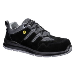 Portwest FE07 Compositelite Fuel-Oil Resistant Composite Toe Cap Sandals S1 ESD SR FO (Black/Grey)