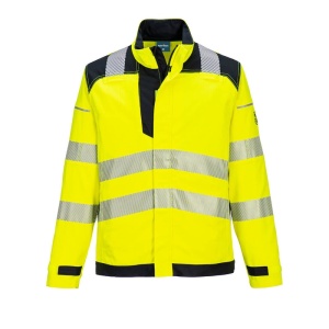 Portwest FR714 PW3 FR Hi-Vis Work Jacket (Yellow/Black)