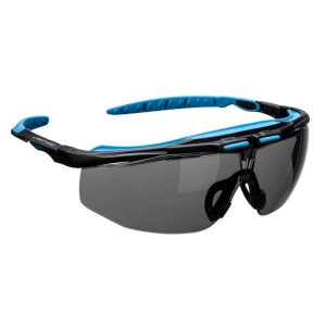 Portwest PS23 Peak Fog- and Scratch-Resistant Smoke Safety Glasses
