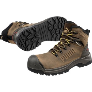 Puma Safety Iron HD Brown Mid S3S Slip-Resistant Work Boots