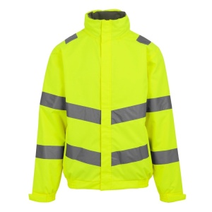 Regatta Pro Dover Hi-Vis Yellow Sustainable Insulated Work Jacket (TRW457)