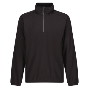 Regatta Navigate Black/Grey Lightweight Half-Zip Work Fleece (TRF691)